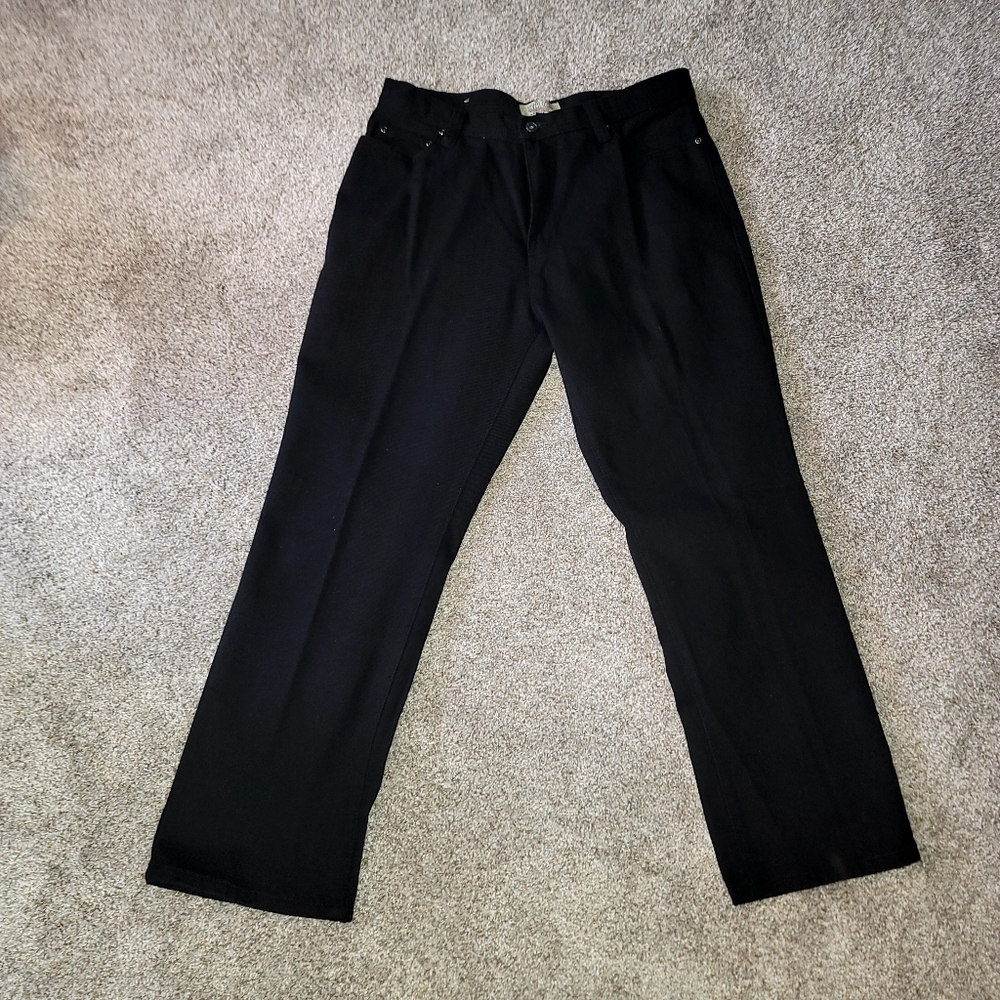 Seven Oaks Men's Regular Fit Black Jeans